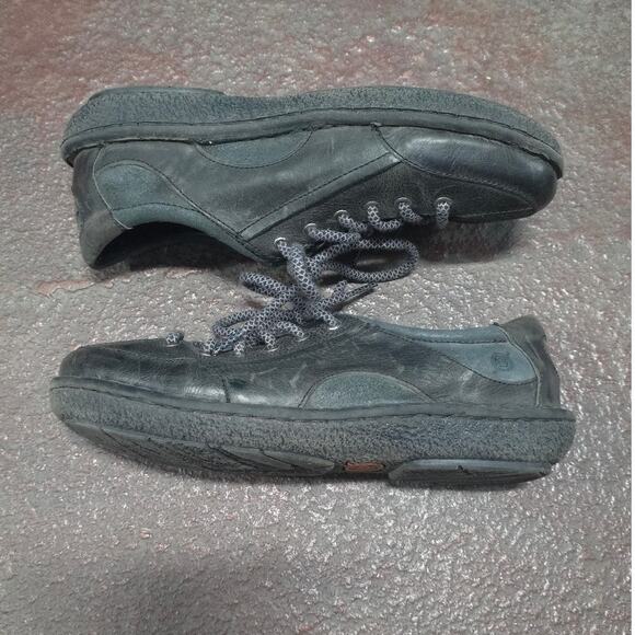 Born Women Lace Up Size US 9 EU 40 Black Leather Vintage Retro Sneaker 90s y2k - Picture 11 of 11